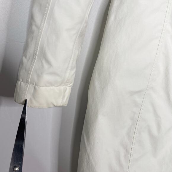 The North Face Womens XS Cream Arctic Parka Jacket Faux Fur Removable Hood Coat - Picture 12 of 16